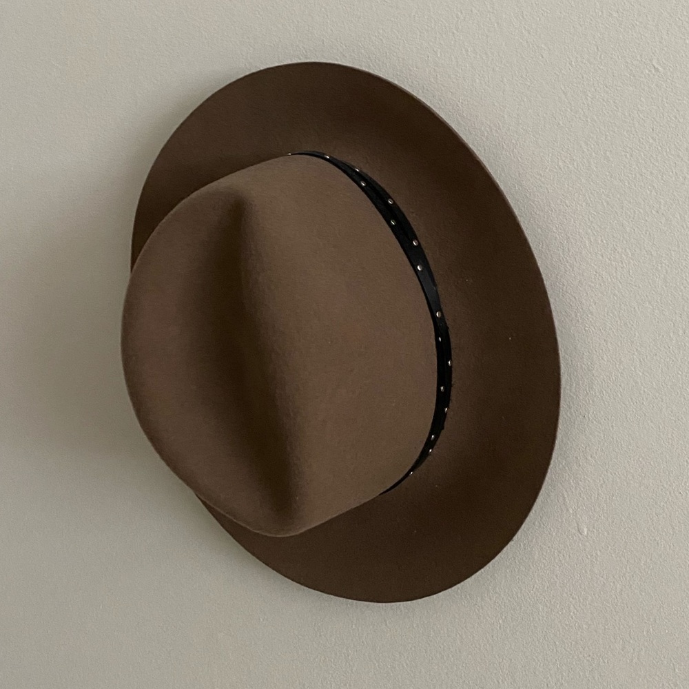 Rag  & Bone Brown Suede Studded Hat